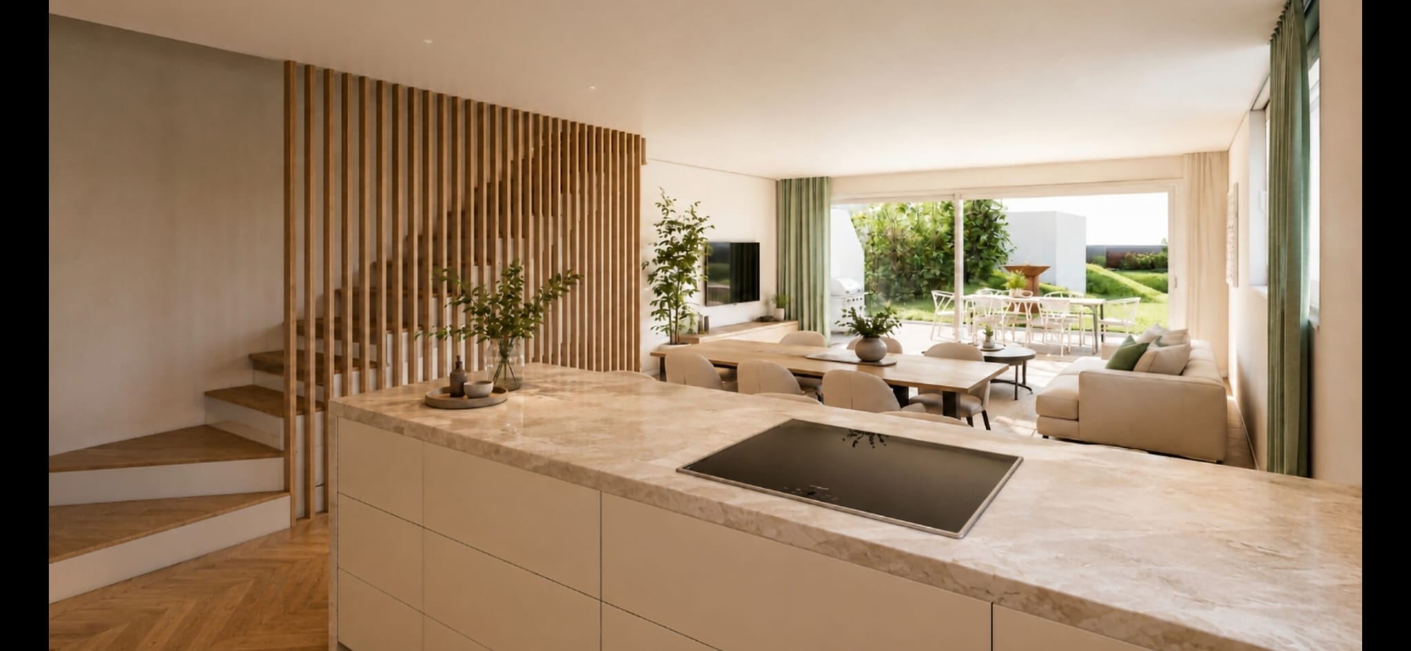 Cuisine contemporaine équipée