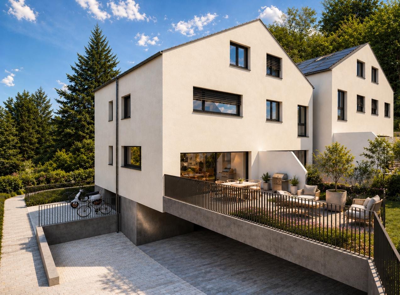 Terrasse et jardin privatif des villas Vounoz 24